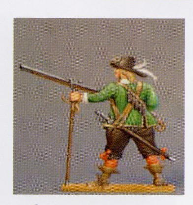 RW1-8 Musketeer at ready 30 Years War